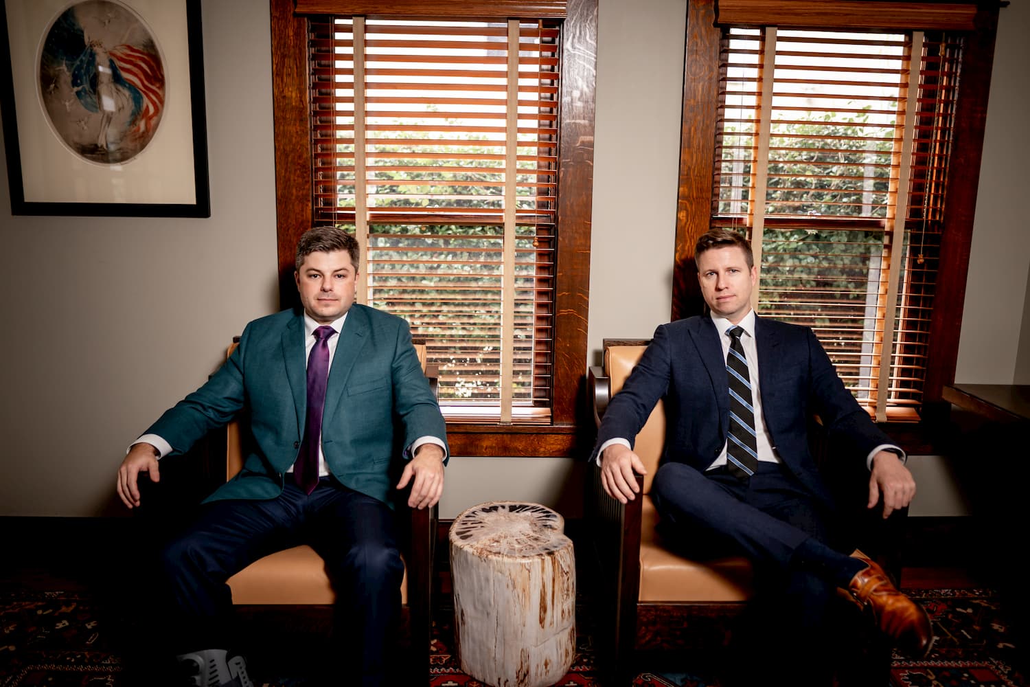 TY and Brett in waiting area